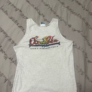 Vintage ocean blue tank top